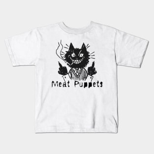 meat puppets and the bad cat Kids T-Shirt